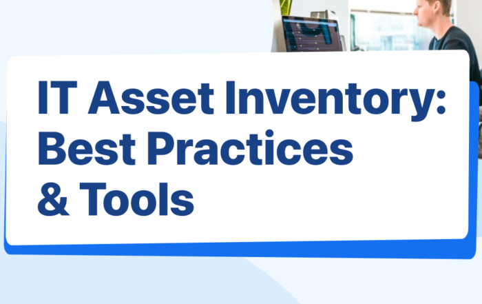 IT Asset Inventory Best practices & tools Cover Photo