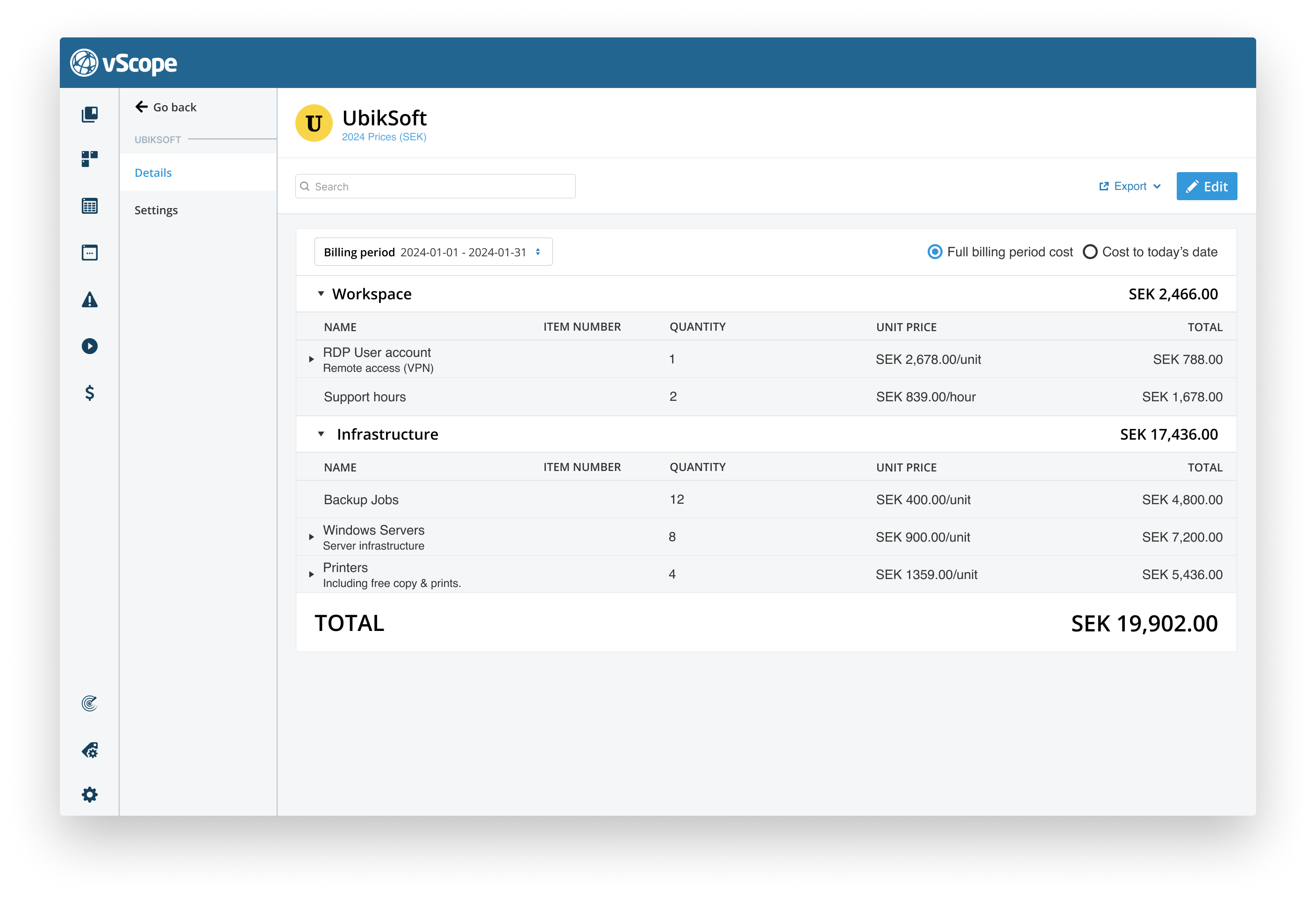 Billing Overview
