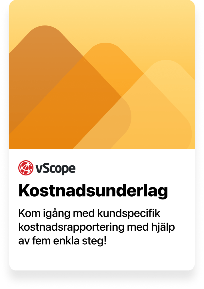 Kundspecifikt kostnadsunderlag