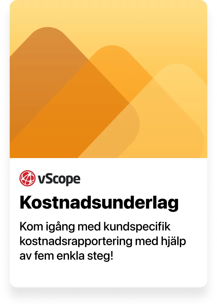 Kundspecifikt kostnadsunderlag