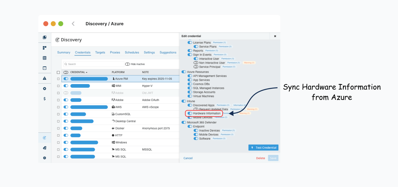 Hardware information in Azure