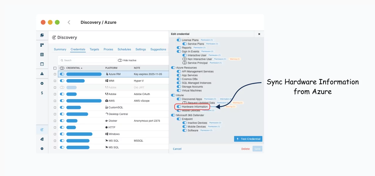 Hardware information in Azure